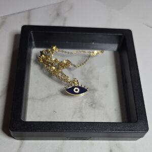 Gold Evil Eye Necklace